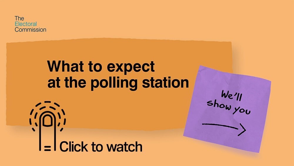What to expect at the polling station. We'll show you. Click to watch