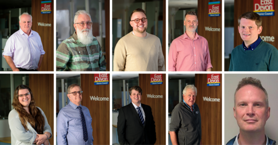 Portraits of East Devon District Council Cabinet 2025 - 2026
