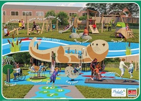 An illustration of a children's play area