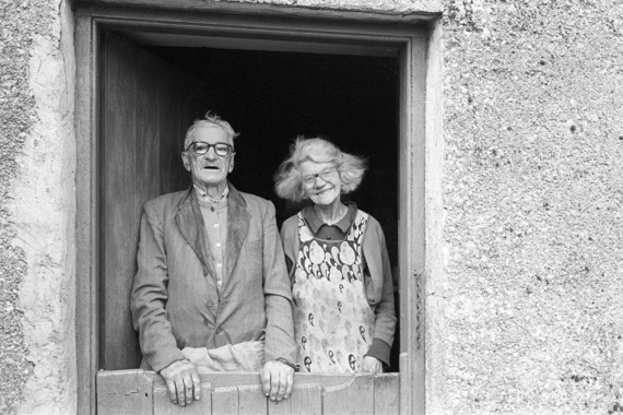Percy and Alice Shaxton, No Place, Ebberley, October 1975 Photograph by James Ravilious © Beaford Arts digitally scanned from a Beaford Archive