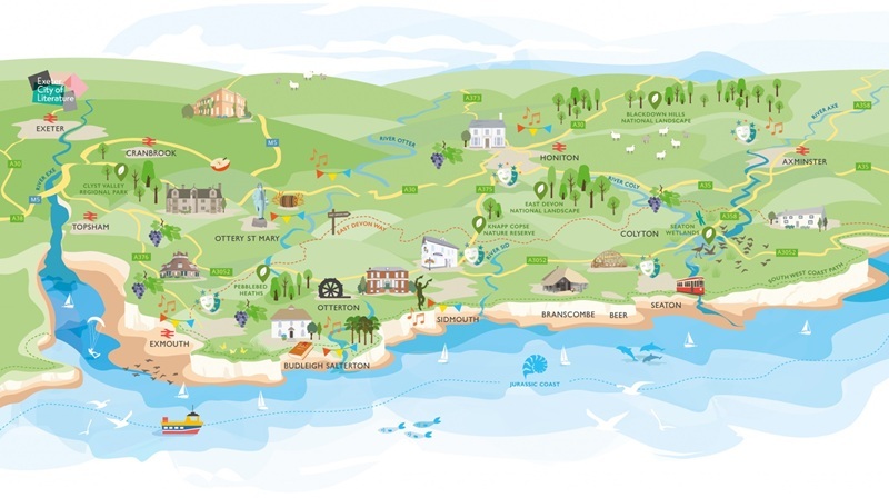 Image of East Devon cultural map
