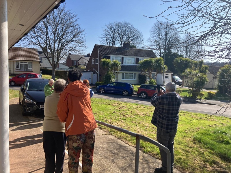 Residents taking part in an estate walkabout