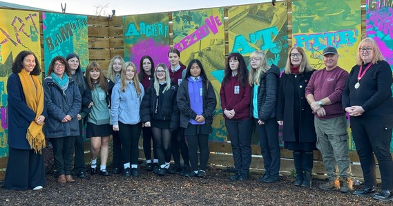 Gallery Curator, Honiton Community College Art Teacher and students, Honiton Town Council representatives and Mayor