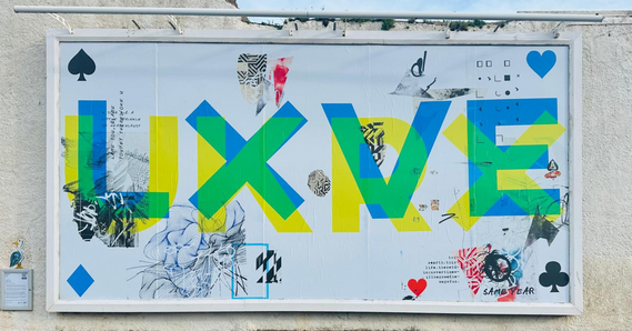 UKR LXVE artwork at Sidmouth Wallspace
