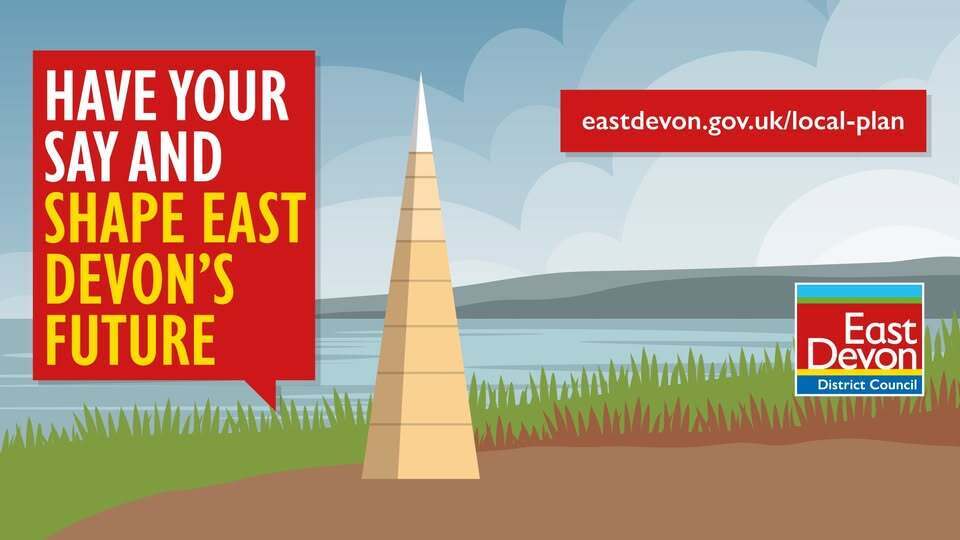 Have your say and shape East Devon's future. eastdevon.gov.uk/local-plan East Devon District Council logo