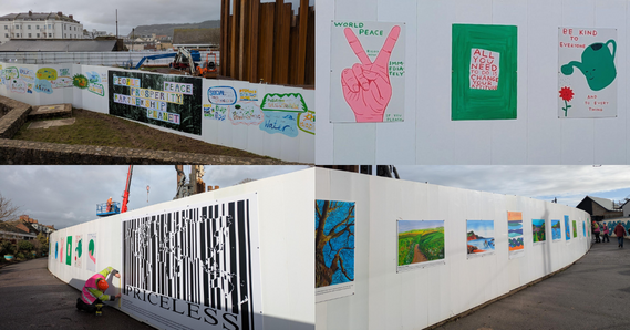 Collage of art from the Marine and Green – Together Be Seen exhibition