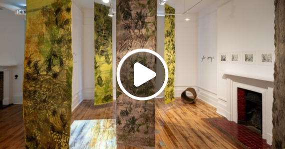 Play button. Shifting Waterscapes exhibition in Thelma Hulbert Gallery