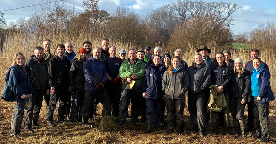 Councillor Richard Jefferies with Countryside, Environment, and Ecology colleagues
