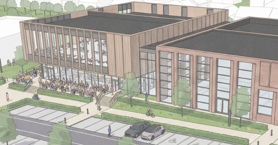 Artist's impression of Cranbrook Leisure and Wellbeing Centre