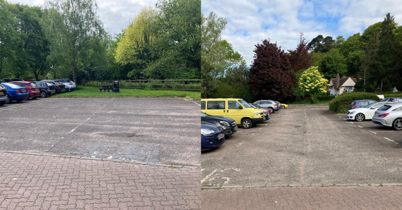 Canaan Way Car park in Ottery St Mary
