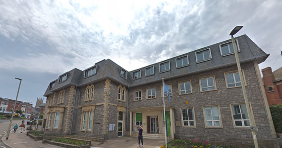 Exterior of Exmouth Town Hall