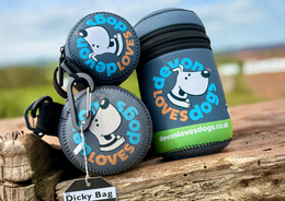 Devon Loves Dogs branded Dicky Bags