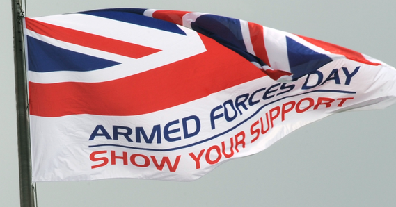 Armed Forces Day Show Your Support flag
