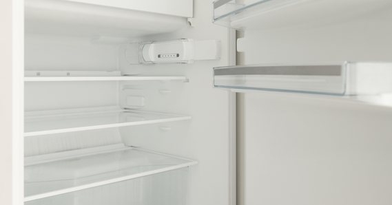 The inside of an empty fridge