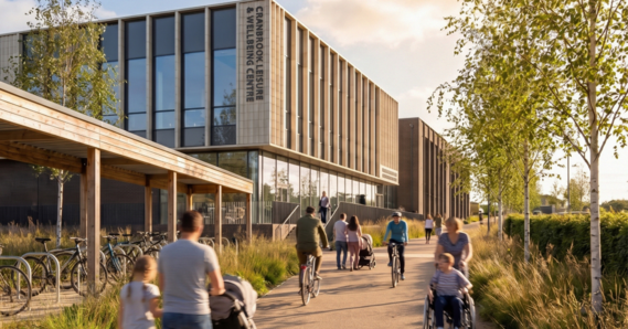 Artist's impression of Cranbrook Leisure and Wellbeing Centre