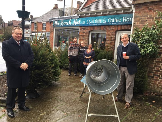 Photo outside L&S Gift and Coffee, Liphook