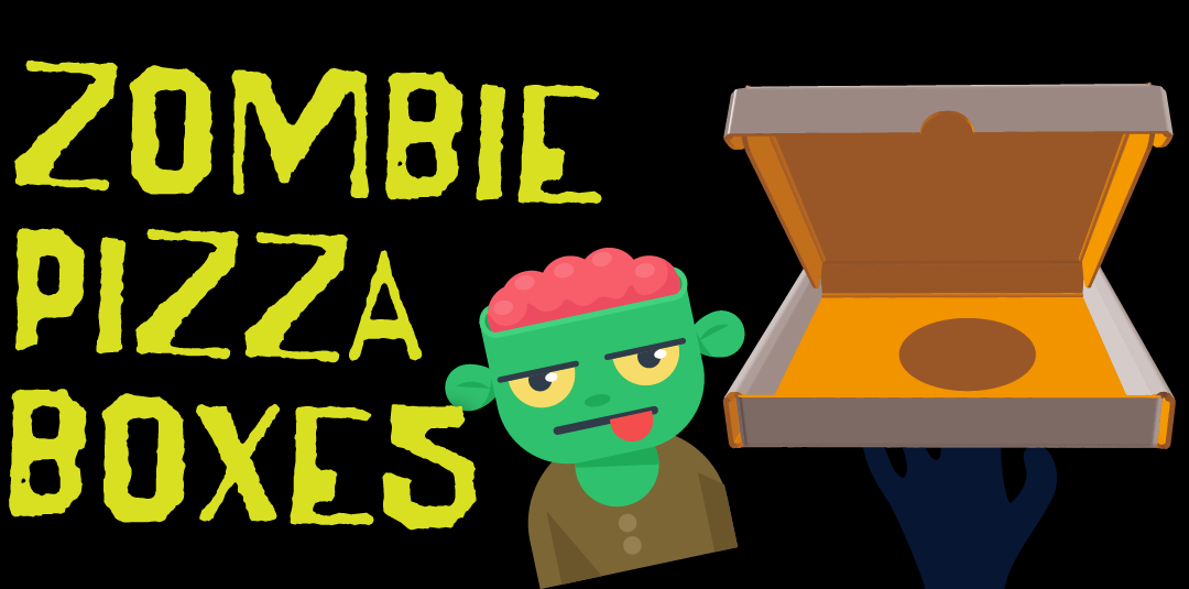 Zombie pizza boxes