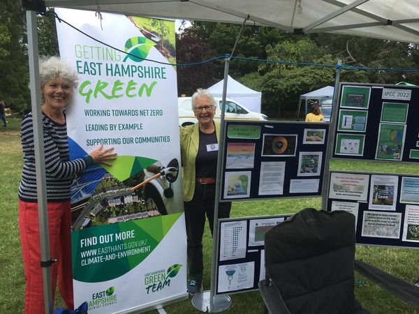l-r Jenny Griffiths and Eleanor Hill, ACAN at the Eco Fair
