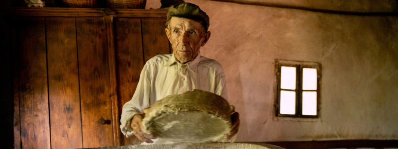 Man making bread