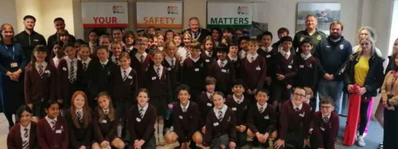 Selection of year 6 pupils having completed Junior Citizen workshops