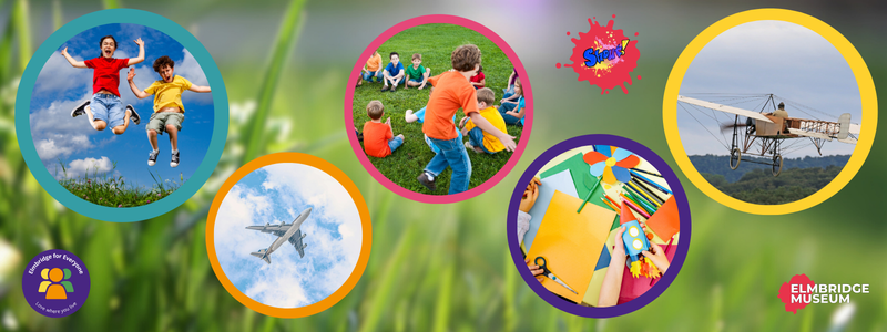 Image of children doing activities and crafts
