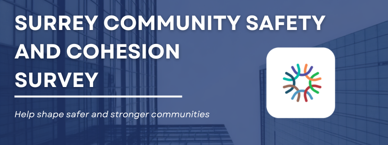 Surrey community safety and cohesion survey logo