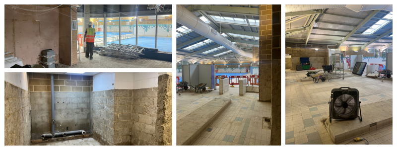 Hurst pool upgrade works in progress