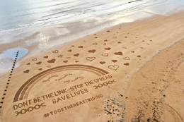 Bridlington Beach Sand Art