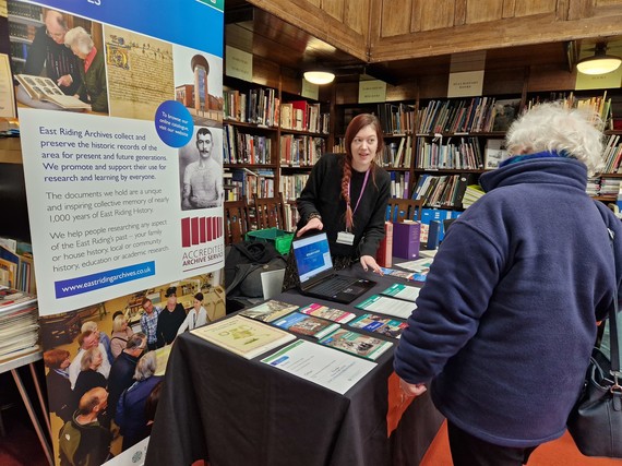 Archives Stall at Carnegie Heritage Centre
