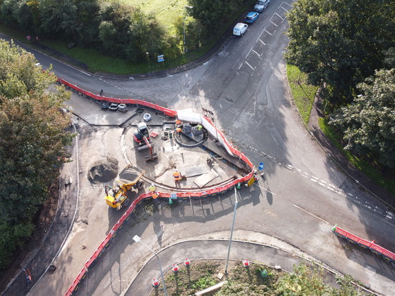 Ariel shot of Jock's Lodge 