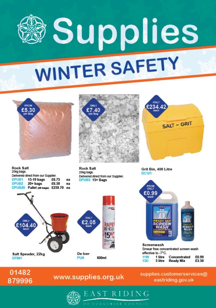 winter safety flyer