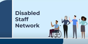 graphic of people standing and one person in a wheelchair