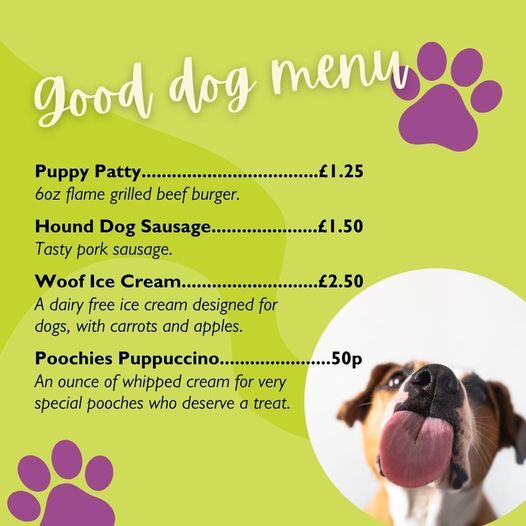 puppy menu