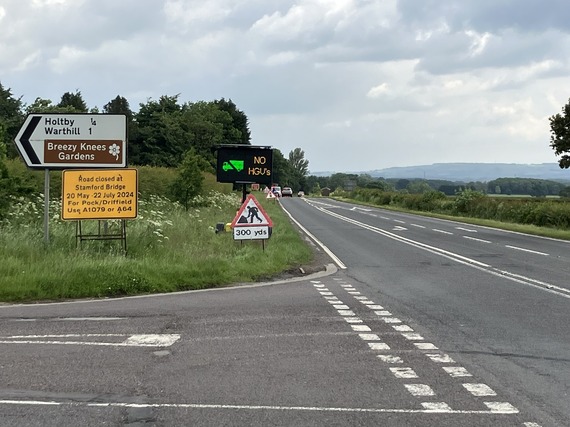 Signage at Holtby Junction