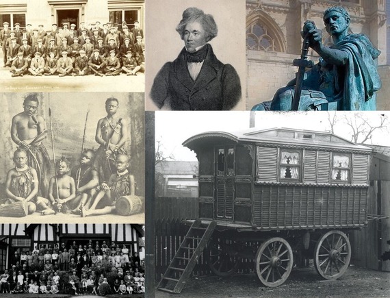 Collage of historical images relating to diversity in East Yorkshire