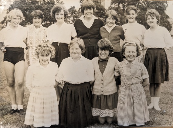 Historical photograph of school children