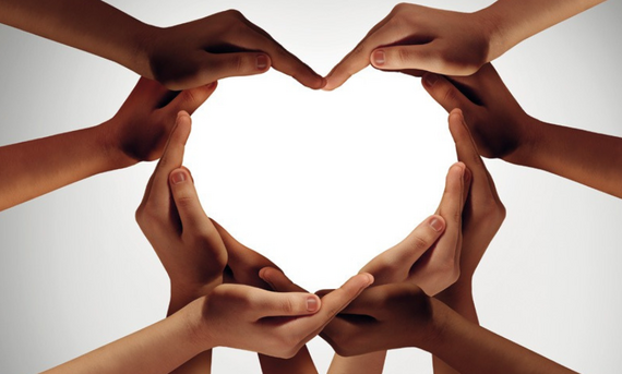 hands forming a heart shape