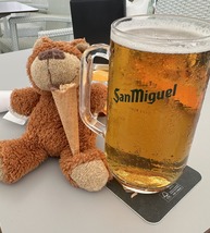 Eryc with a pint 