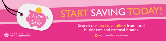 Shop and save banner