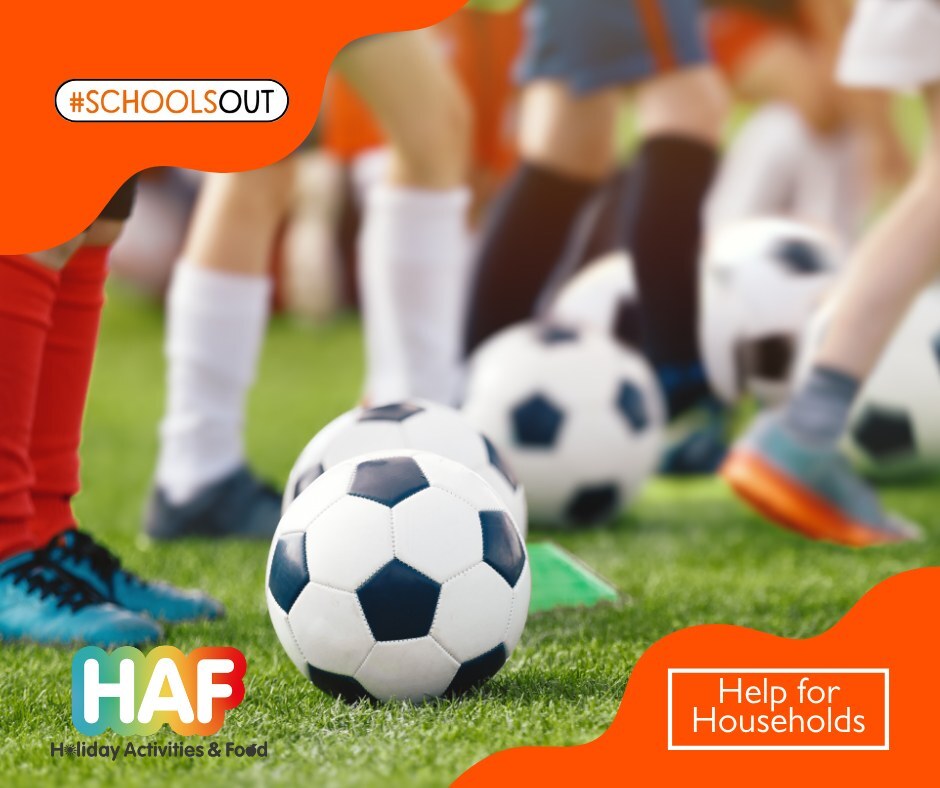 School's Out - playing football