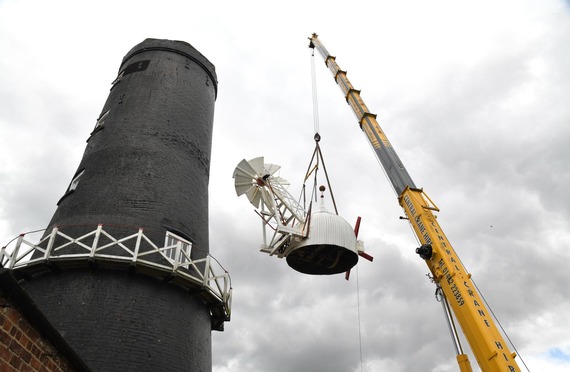 Skidby Mill cap removal