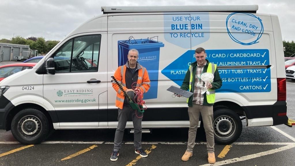 Household recycling van