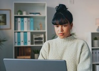 person on a laptop
