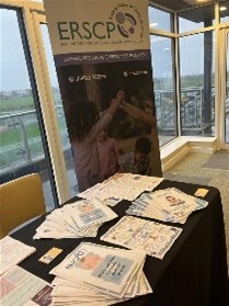 A photo of the ERSCP stand at the family help partnership event