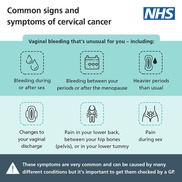 Cervical cancer symptoms
