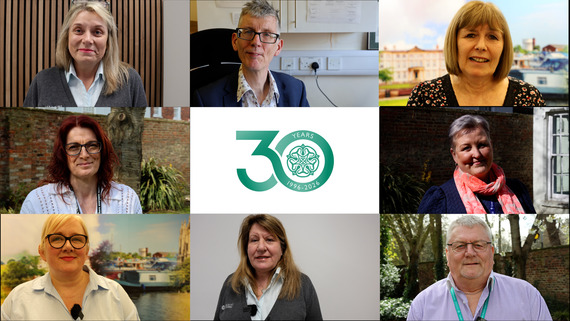 collage of staff members