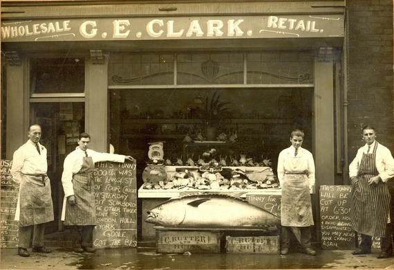 Photograph of a fishmonger shop
