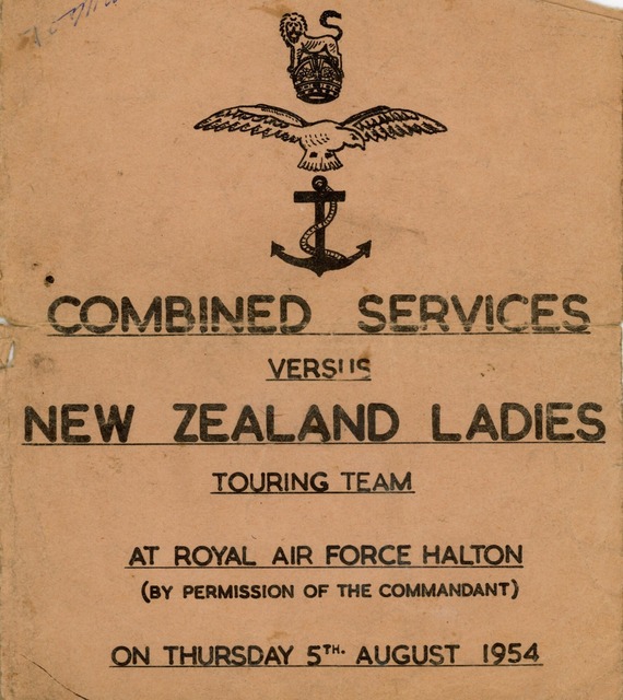 Advertisement for the cricket match.