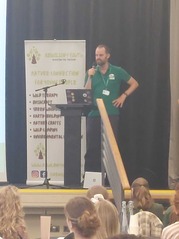 Tim close up talking at Youth Environment Conference