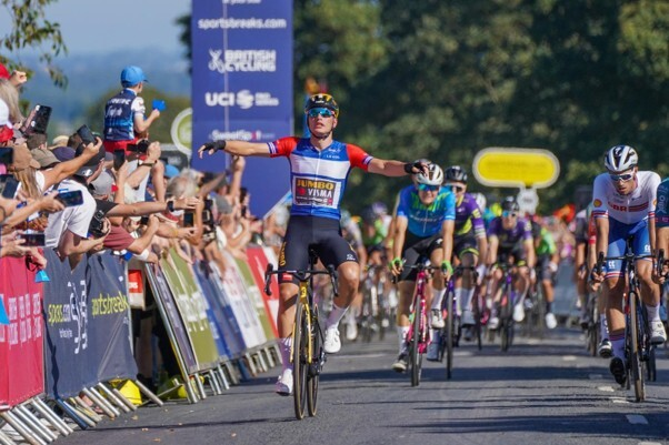 An image of cyclists competing in a race